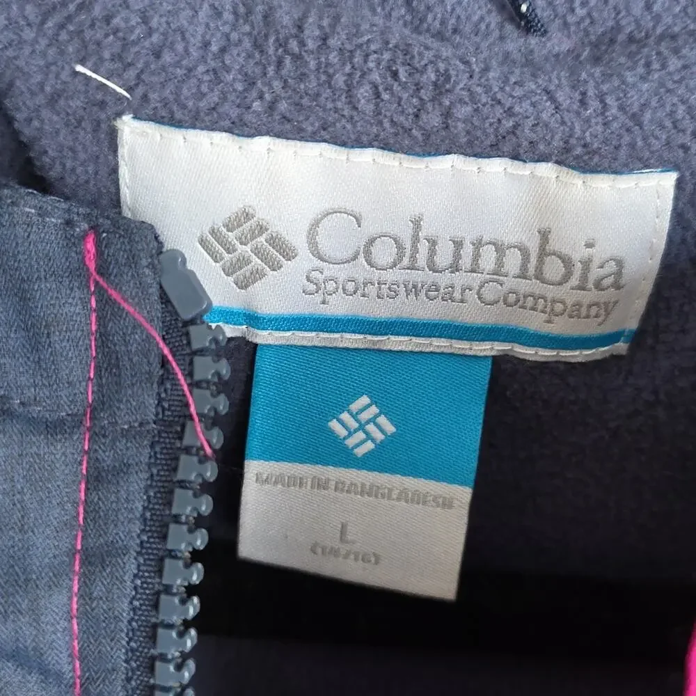 Columbia Endless Explorer Jacket Fuchsia and Charcoal Kids Size Large 14/16